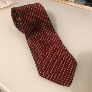 Red/Orange Express Silk Tie